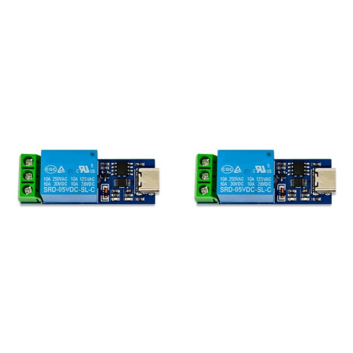 2X TPYE-C Interface LCUS-1 USB Relay Module USB Intelligent Control  Serial Port Relay