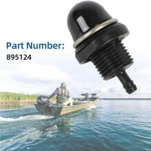 2 St. 895124 Brandstofpomp-Priming Compatibel met voor Mercury 8 Pk 9,9 Pk 10 Pk 15 Pk 20 Pk Carburateur-4-Takt 2005 2006 2007 2008