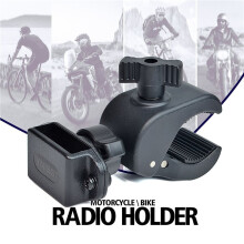 2X Motorcycle Scooter Handlebar Radio Holder,Bike Walkie Talkie Mount Clamp for Talkabout Midland Radio
