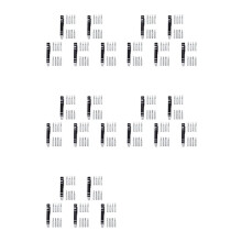 25-Teiliges Stiftschraubendreher-Set, Aluminiumlegierung, Stiftform, Handschraubendreher, Schwarz