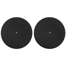 2pcs 295mm Silicone Turntable Mat Anti-Vibration Slipmat Record Mat for LP Vinyl Record Player Audio B