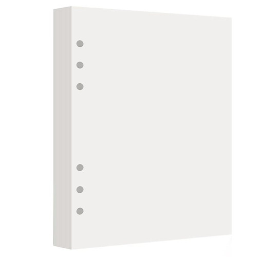 240 Sheets Blank Release Paper Pages for 6-Ring A5 Sticker Binder Organizer Double-Side Reusable Insert Refills 2
