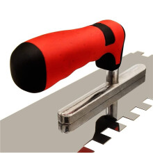 4pcs 1/2inch Square Notched Trowel,Stainless Steel Flat Finishing Trowel for Cement, Masonry Tile Installation Work