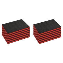 Lot de 12 Inserts en Mousse pour Boîte à Outils, 45,7 X 30,5 X 3,8 cm, Feuilles de Mousse en Polyéthylène, Organisateur de Boîte à Outils
