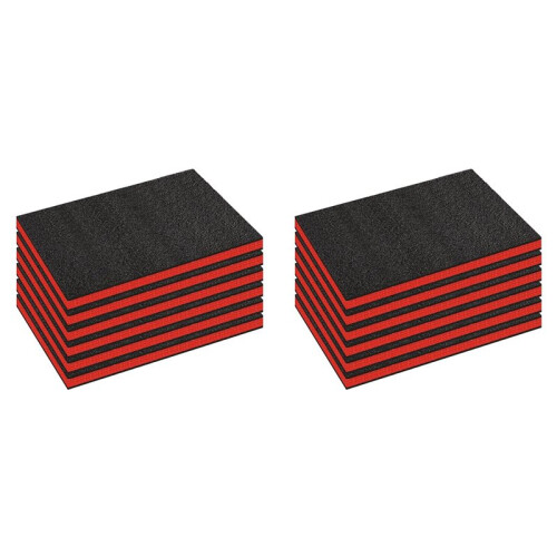 12 Pack Tool Box Foam Inserts for Cases,18 X 12 X1.5 Inch Tool Box Liner Foams Sheets Polyethylene,Toolbox Organizer