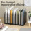 2X Metal 7-Section File Folder Organizer for Desk Vertical Office File Holder Duty Mesh Document Sorter 4