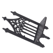 Black Wooden Gothic Fence Type Wall-Hung Shelf Simple Home Furnishing Bedroom Decoration Shelf