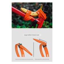 6X Rhinowalk TPU Kunststof Elastische Weegschaalband met Clip Veiligheidsrubberen Laadband Compacte Sluiting Hoge Sterkte Band Oranje