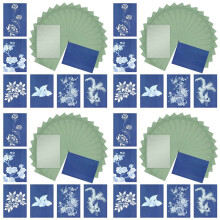 Cyanotyppapperssats, 96 St Sun Print Paper Kit A5 Solar Ritpapper Känslighet Naturtryckpapper för Konsthantverk