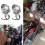 2X Motorcycle Front Auxiliary Light External Headlight for  GN 125 cm 125 Side Light 6