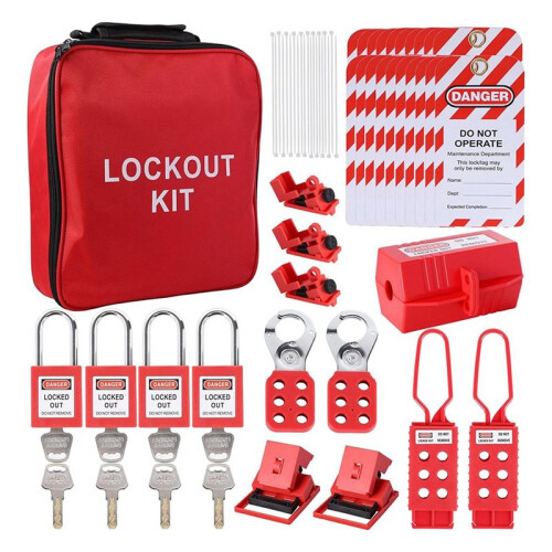 3X Lockout Tagout Kit, Electrical Loto-Kit with Circuit Breaker Lockout ...