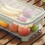 Portable Refrigerator Fresh-Keeping Box,Large-Capacity Portable Crisper with Handle,Fruit Storage Containers for FridgeA 6