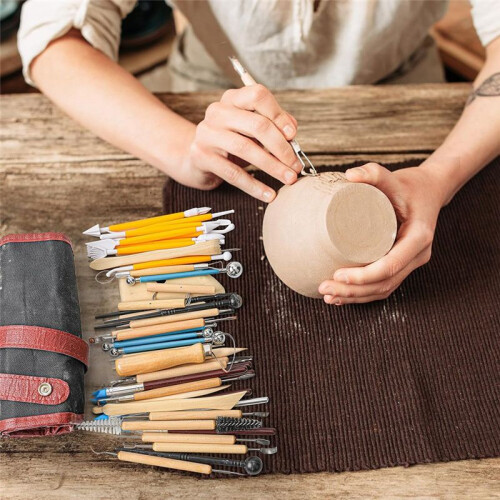 Pottery Tools for Sculpting,Clay Tool Kit for Carving,Ceramic Tool Set for Modeling,Ceramics Tools Kits for Pottery Kiln 2