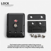 2X YiF Luggage Lock Repair, Customs Lock TSA Replacement, Password Box Lock Buckle Accessories Black