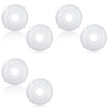 6 Pieces PU Ceiling Medallion Decorative Ceiling Fan Medallion for Light Fixtures Ceiling Fans Chandeliers, 12 Inch OD