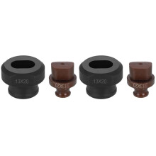 2X Hydraulische Gatenponsmatrijs 13X20 mm Ovaal Gat 40Cr Staal Elektrische Ponsset voor Mhp-20 Jp-20 Elektrische Ponsmachine