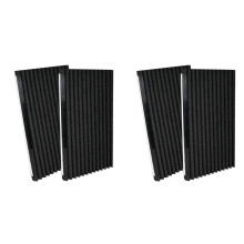 4 Painéis de Isolamento de Espuma para Ar-Condicionado de Janela, Kit de Painel Isolante Lateral para Ar-Condicionado, 17 Pol. de Altura X 9 Pol. de