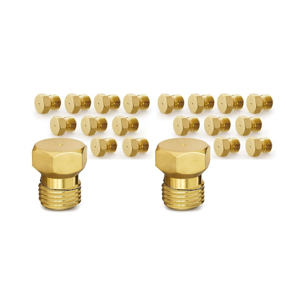 20 Pcs Propane To Natural Gas Conversion Kit-M6 X 0.75Mm,0.5Mm Brass Nozzle Gas Conversion Kit For Gas Stoves And Grills 6031456013836