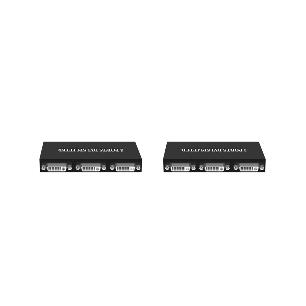 2X Dvi Splitter 1X2 Switcher Extender Adapter 1 Dvi-D Input And 2 Dvi-D Output Dual Display For Display Computer 6034100077772