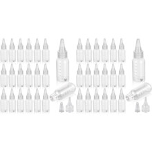 40Pcs Airbrush Paint Bottles Jars 1oz/30ml Plastic Paint Containers with ,Resealable Small Squeeze Bottles for Paint