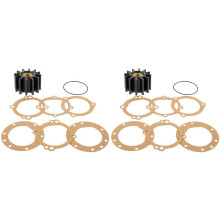2X 10615K/10615K-SHW Impellerkit voor Sherwood, Waterpomp Impeller Reparatieset voor JABSCO 18948-0001, voor Penta 835874