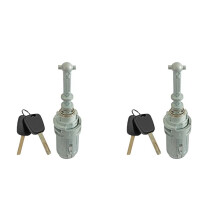 2X Autodeurslotcilinder met 4 Sleutels Linkerdeurslotcilinder 9170T9 9170W9 voor voor C2 C3 2002-2010
