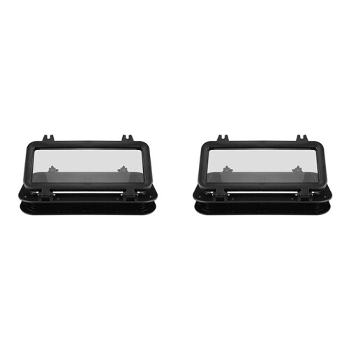 2X Marine Yacht Boat Portholes RV Skylights Decorative Windows Watertight Windows Rectangular Boat Windows
