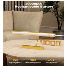 2X Rechargable Picture Light Battery Operated, 3 Color Temperatures Cordless Picture Light with Remote