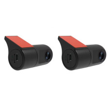 2X 1080P WiFi Dash Camera IR Night Vision Video Recorder 360 Rotation APP Control Car Camera Video Recorder