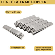 Coupe-Ongles à Bord Droit Coupe-Ongles en Acier Inoxydable pour Hommes Femmes Ongles Épais, 12 Pièces