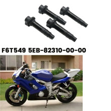 12Pcs Motorcycle Ignition Coil Kits F6T549 5EB-82310-00-00 for 600YZF-R6 YZF R6 1999-2002 129700-4400 5EB8231000