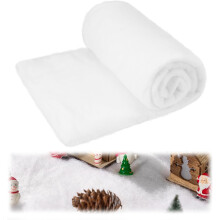 Kunstschnee Deko Weihnachts-Set 4-teilig Weiß 90x240 cm — künstlicher schnee dekoration, set schneematten 4, weißer schnee 90x240