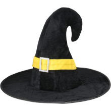 Chapeau de sorcière pour femme Costume Halloween Noir Taille Universelle — accessoire deguisement adulte
