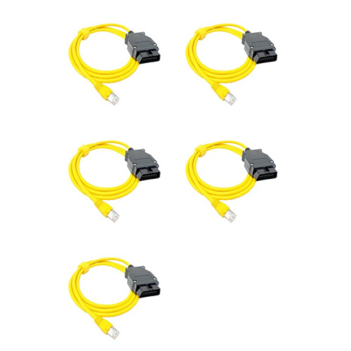 5X High Quality ENET Data Cable for  Enet Ethernet ENET  Coding for F OBD2 Diagnostic Coding Tool OBDII Adapter
