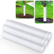 Protectores de troncos de árbol corrugados, 5pcs protectores rígidos de PP para troncos