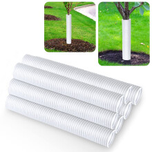 Protectores de troncos de árbol ondulados, 7pcs, protectores de PP rígido para troncos