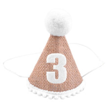 Hat Baby Birthday Party Hat 3th Years Kids Baby Shower Hat Birthday Headband Decoration A