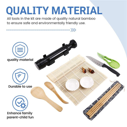 Sushi Making Kit Japanese Food Making Tools Sushi Mold Kitchen Tools DIY Set A 2