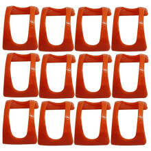 12 Pack Taco Trays Plastic Burrito Trays Serving Trays Party Supplies for Tacos Burritos Hot Dogs Red