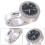 Silver Motorcycle Handlebar Clock Waterproof Glow 17