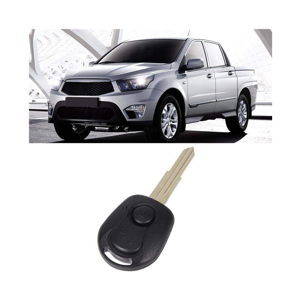 4X 2 Buttons Remote Key Shell For Actyon Kyron Rexton Uncut Blade Key Fob Cover Case Replacement ,A 6032229533704