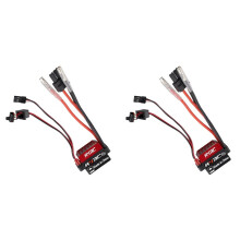 2X 60A ESC RC Auto ESC Geborstelde Elektrische Snelheidsregelaar 6V/2A BEC Vervanging voor 1/10 RC Auto, voor -Stekker