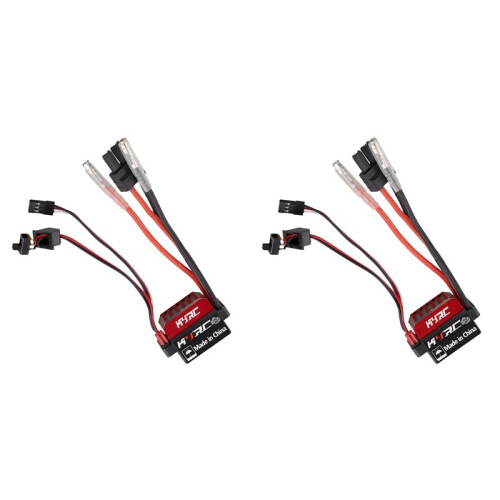 2X 60A ESC RC Car ESC Brushed Electric Speed Controller 6V/2A BEC Replacement for 1/10 RC Car,for -Plug