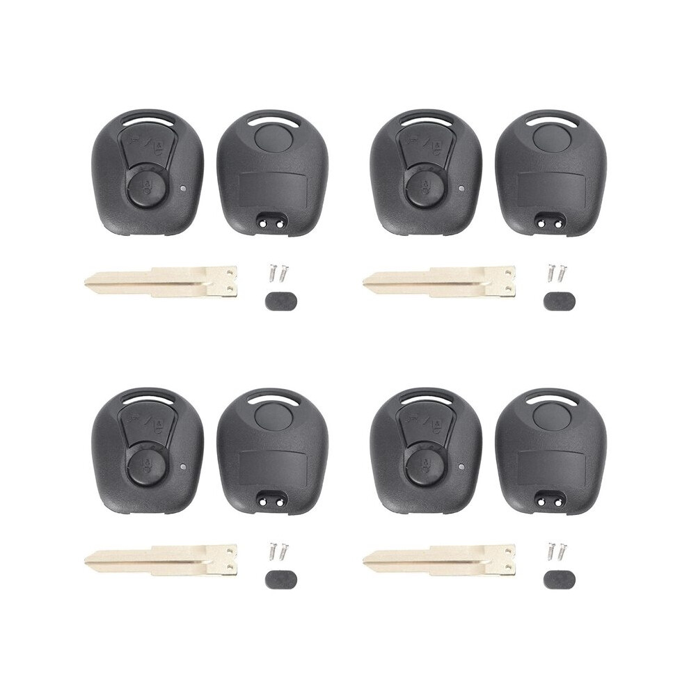 4X 2 Buttons Remote Key Shell For Actyon Kyron Rexton Uncut Blade Key Fob Cover Case Replacement ,A 4711518164547