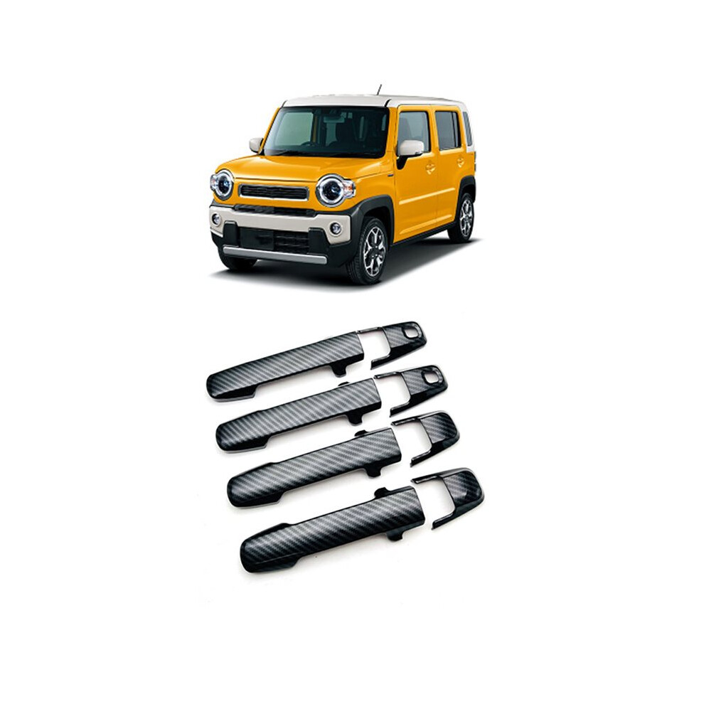 16X For Hustler Mr52s/Mr92s 2020-2022 Car Carbon Fiber Door Handle Cover Trim Decorator Sticker Exterior 6031684270803