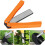 Double Sided Diamond Sharpener, Handheld Fine Coarse Diafold Blades Sharpening Stone 400/600 Grit Black 6