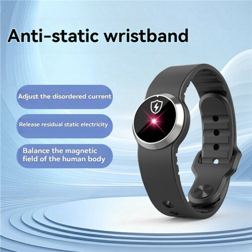 2X Winter Wireless Anti-Static Silicone Bracelets Adjustable Strap Static Eliminator Body Eliminates Static B 2