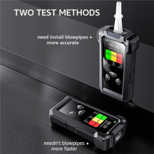 Alcootest, Deux Méthodes de Test (avec et Sans Éthylotest), Batterie Lithium-Ion Rechargeable, Type C