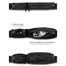 Cinturón Unisex para Correr, Elegante Bolsa Portátil para Exteriores, Bolsa para Correr Duradera, Reflectante y Segura