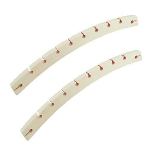 Conjunto de 2 Barras de Madeira Destacáveis para Rede de 40 cm (15,75 Polegadas) para Uso Externo